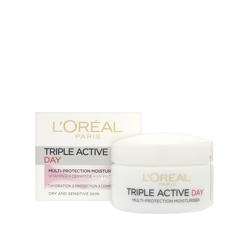 Product L'Oréal Revitalift Triple Action Ξηρές-Ευαίσθητες επιδερμίδες Κρέμα Ημέρας 50ml base image